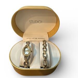 Studio Time Women's Watch & Bracelet NWOT